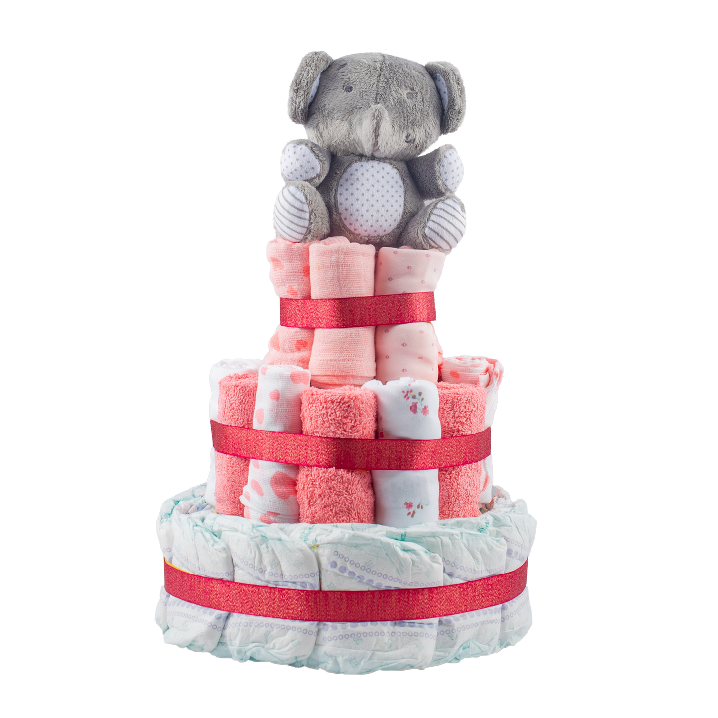Pink Nappy Cake