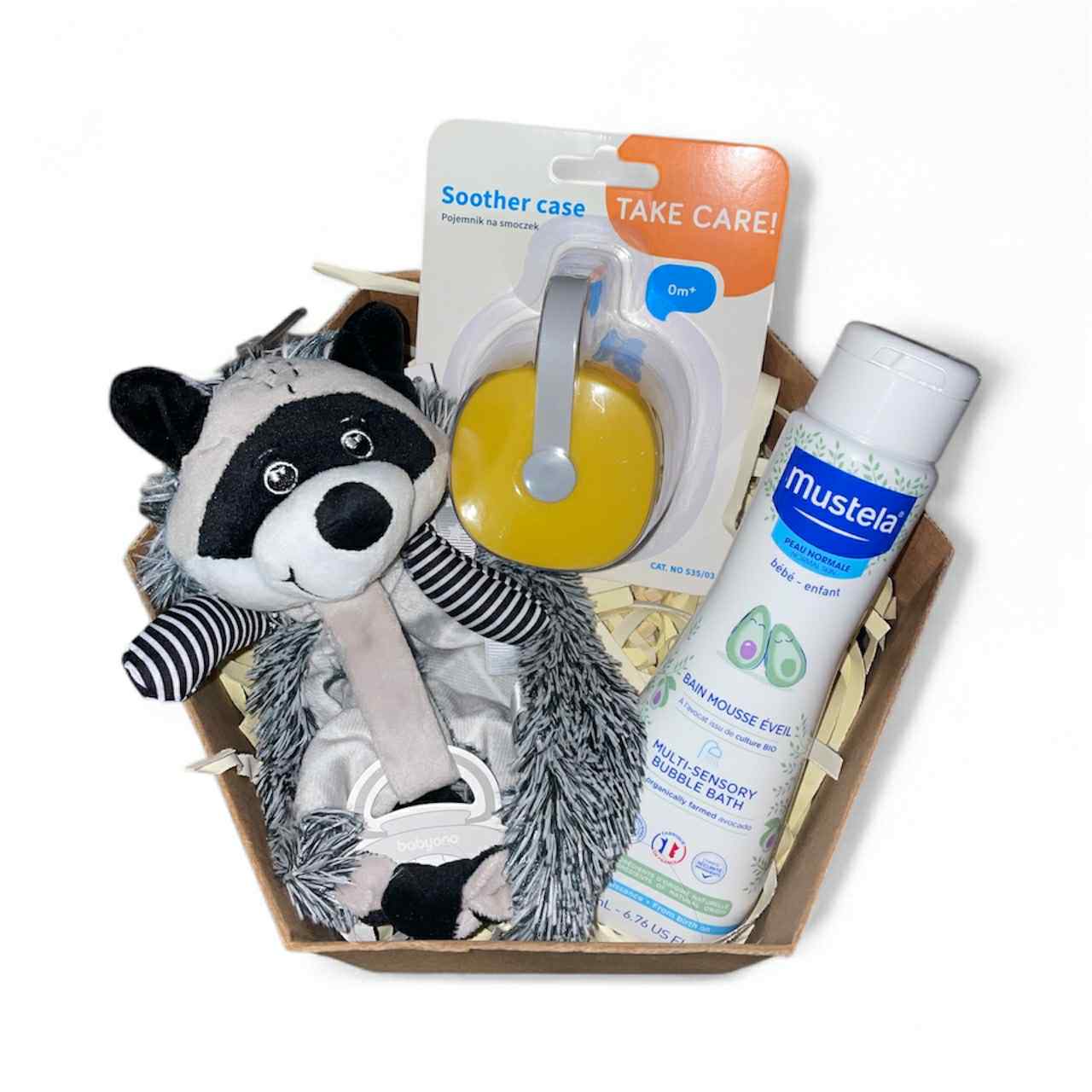 Gentle Raccoon Baby Box