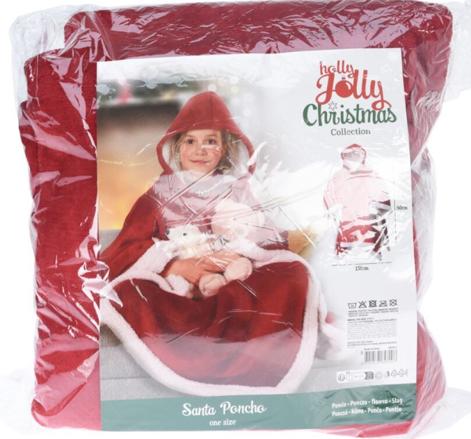 Christmas Santa Poncho