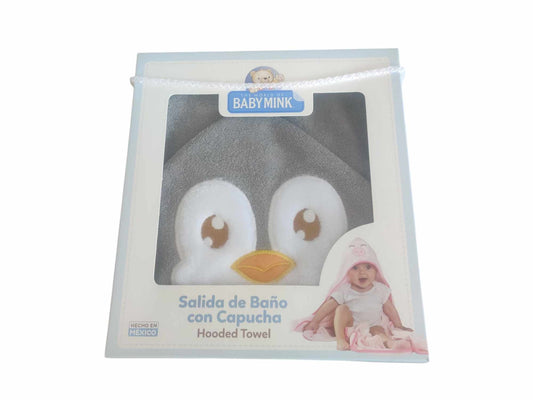 Baby Mink Hooded Towel - Penguin