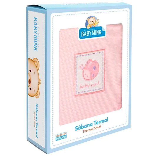 Baby Mink Thermal Sheet - Pink