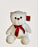 Keel 35CM BARNEY BEAR WITH RIBBON - White