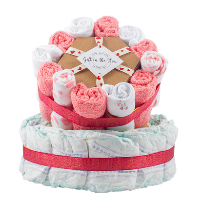 Pink Nappy Cake