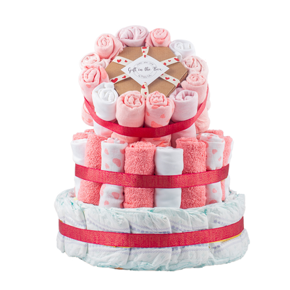 Pink Nappy Cake