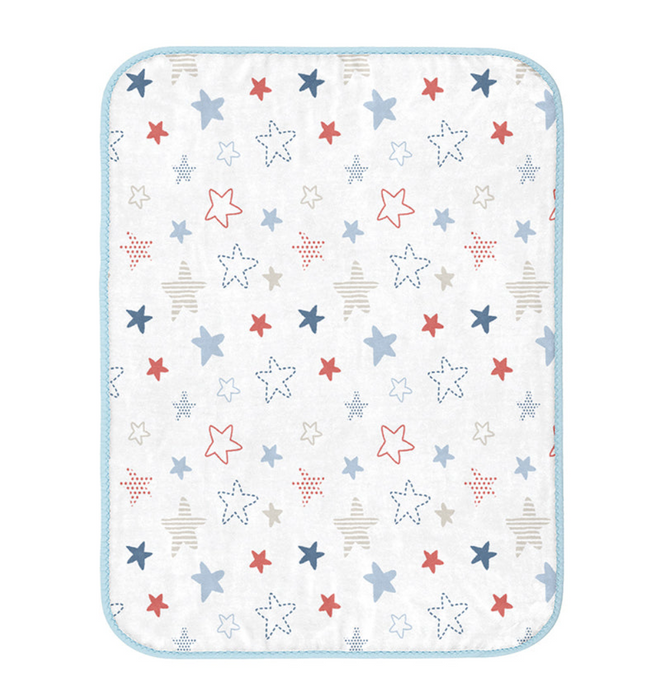 Baby Mink Fleece Stars Blanket - Blue