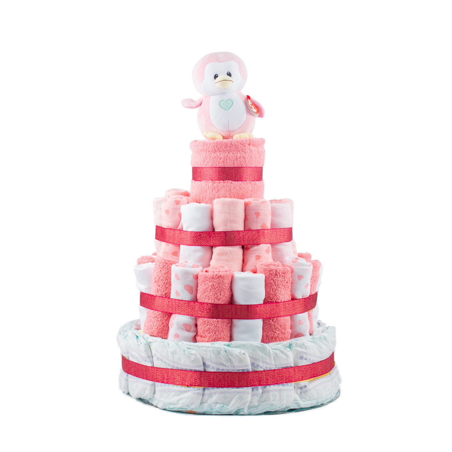 Pink Nappy Cake