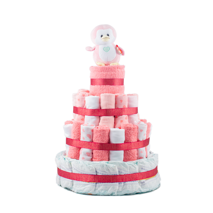 Pink Nappy Cake