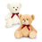 Keel 35CM BARNEY BEAR WITH RIBBON - White