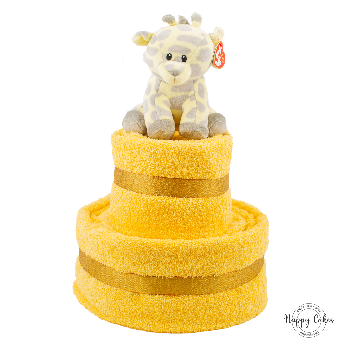 2-Tier Multi-Coloured Towel Cake Nappy Cake