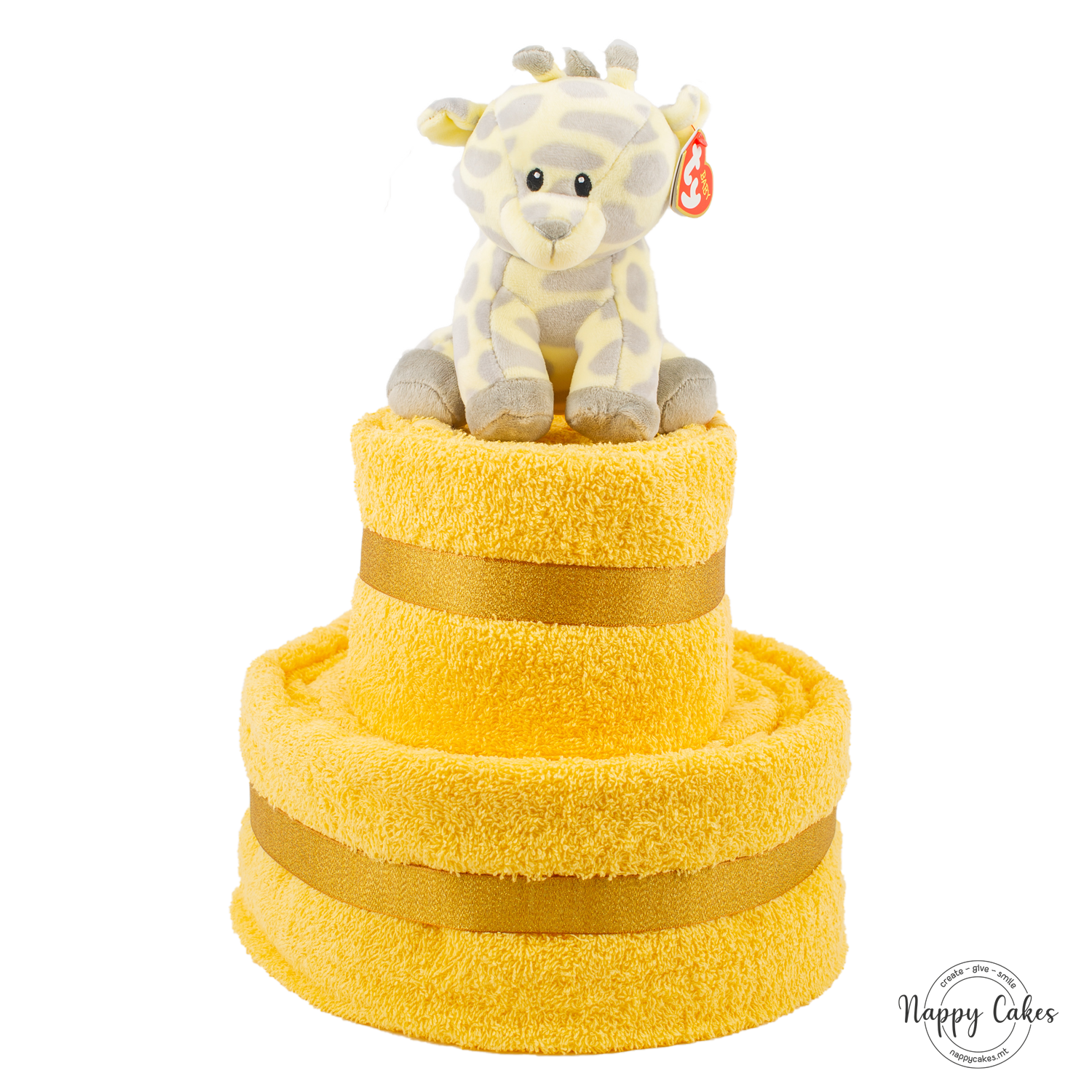 2-Tier Multi-Coloured Towel Cake Nappy Cake