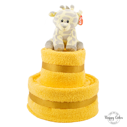 2-Tier Multi-Coloured Towel Cake Nappy Cake