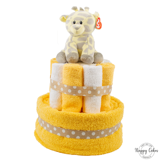 2-Tier Multi-Coloured Towel Cake Nappy Cake