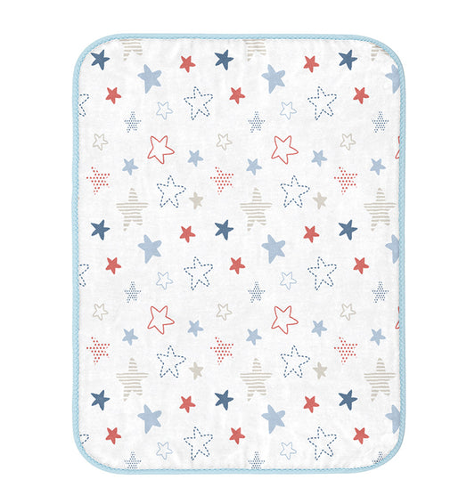 Baby Mink Fleece Stars Blanket - Blue Gift Items & Supplies