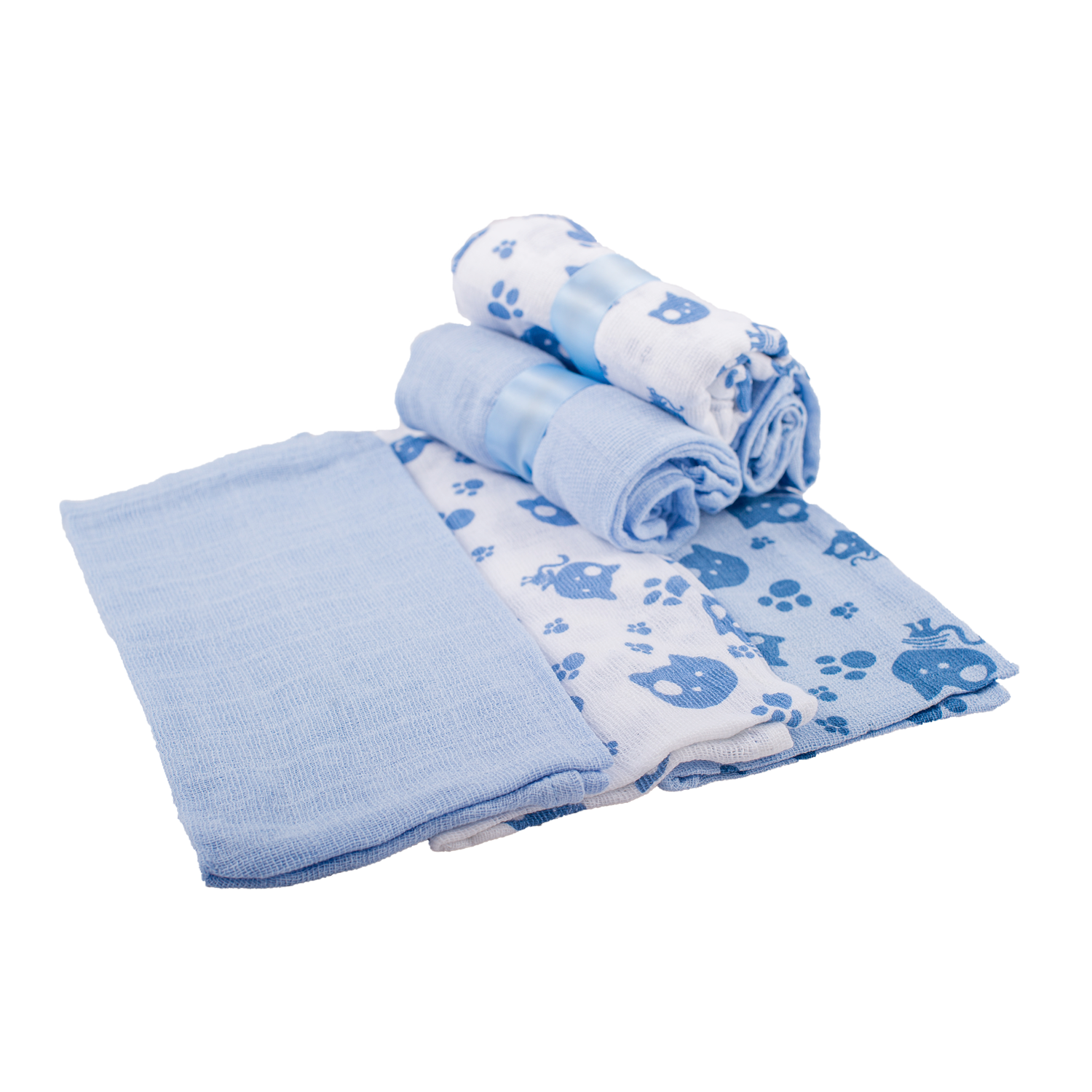 2-Tier Blue Blanket Cake Nappy Cake