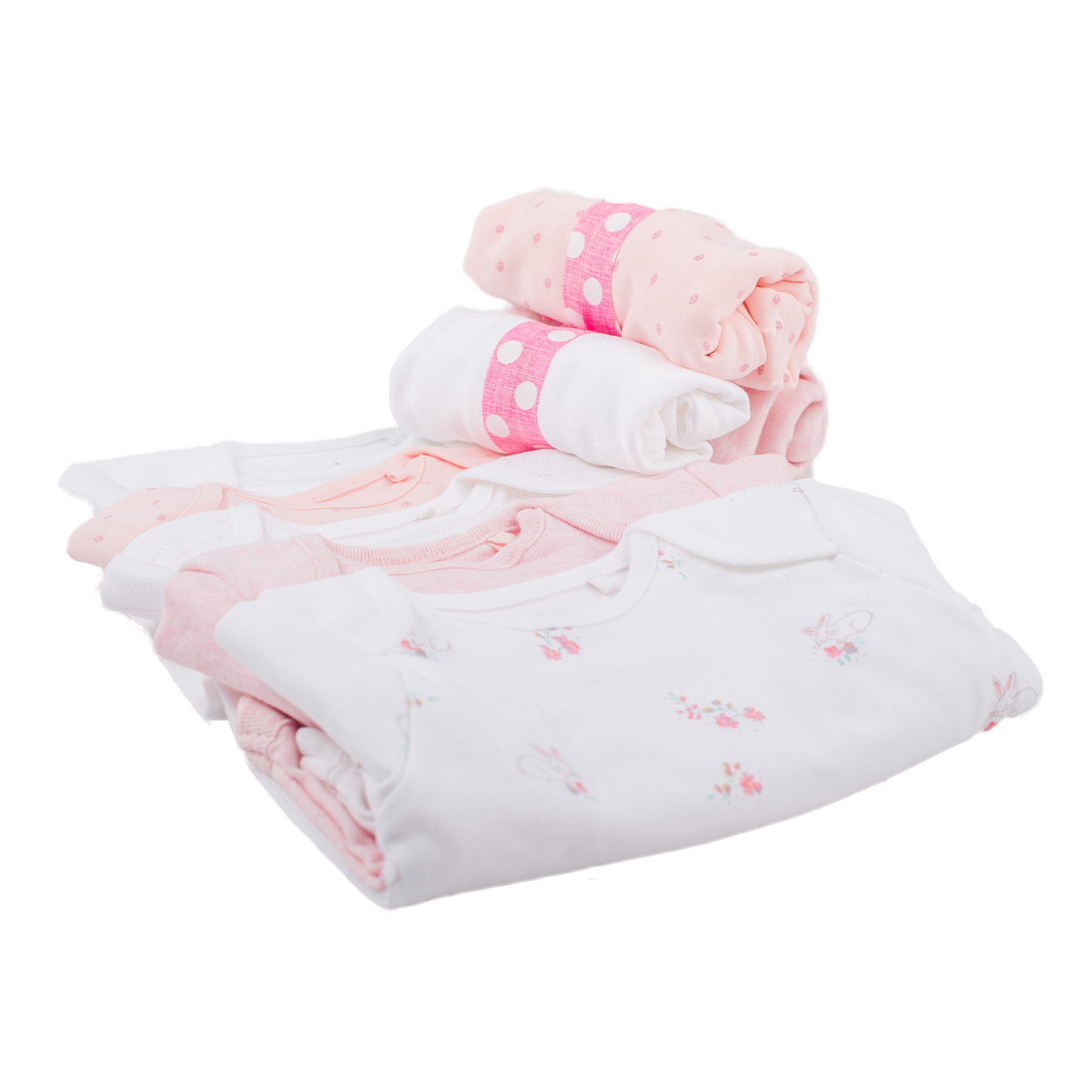 3-Tier Pink Towel Cake Nappy Cake