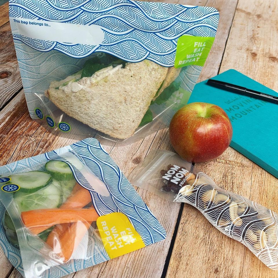 Nom Nom Wave Sandwich & Snack Bags | nappycakes-mt | Single Item.