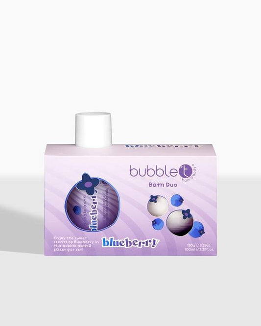 Blueberry Bath Bomb Fizzer & Bubble Bath Duo Gift Set Gift Items & Supplies