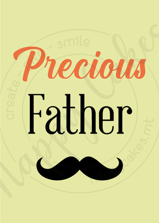 Precious Father Greeting Card Greeting Card