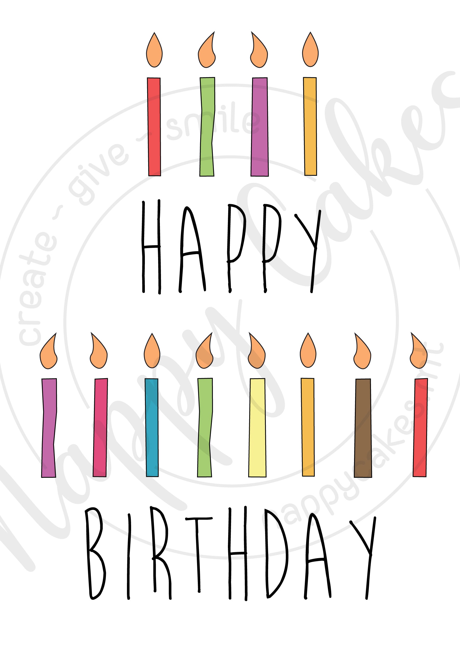 Happy Birthday Greeting Card Greeting Card