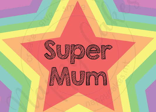 Super Mum Greeting Card Greeting Card